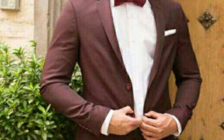 Traje bourdeaux